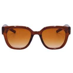 Brown Round Sunglasses with Brown Gradient Lenses