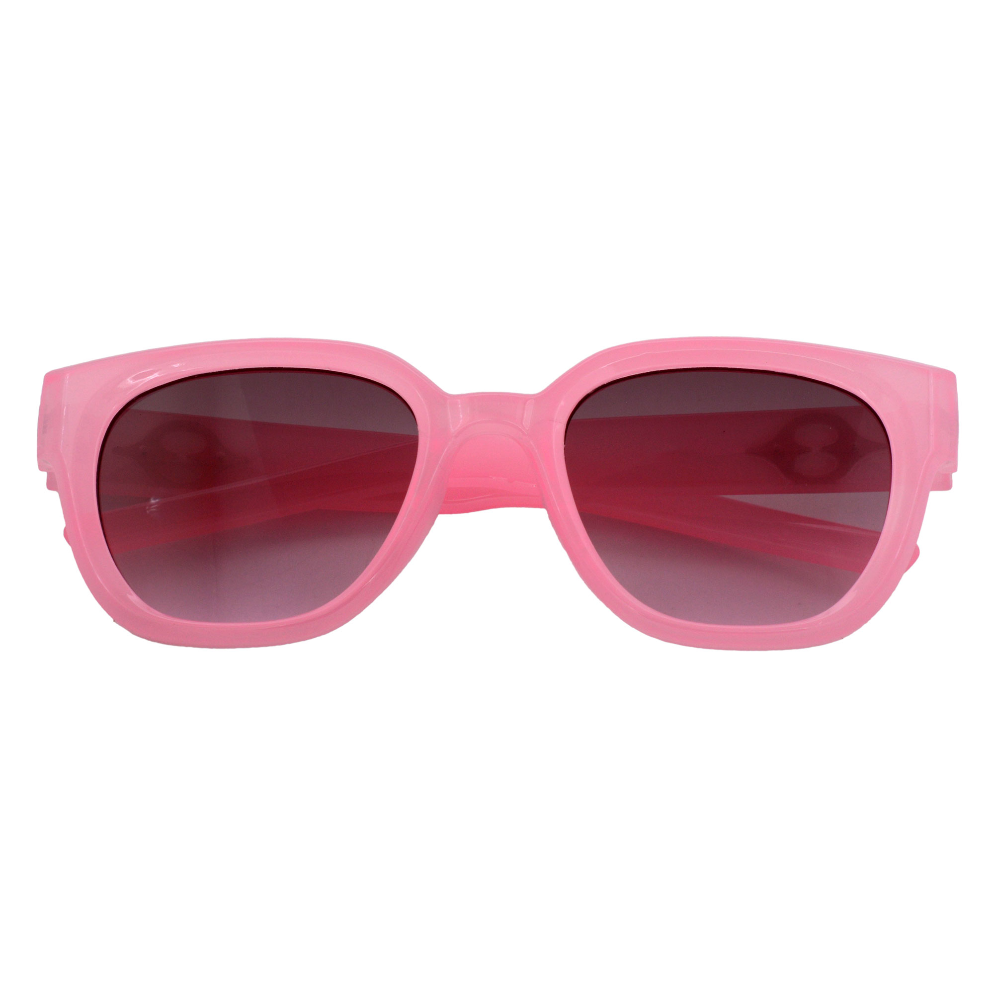 Stylish Pink Frame Round Sunglasses