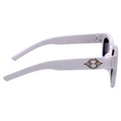 Women's White UV Protection Round Sunglasses