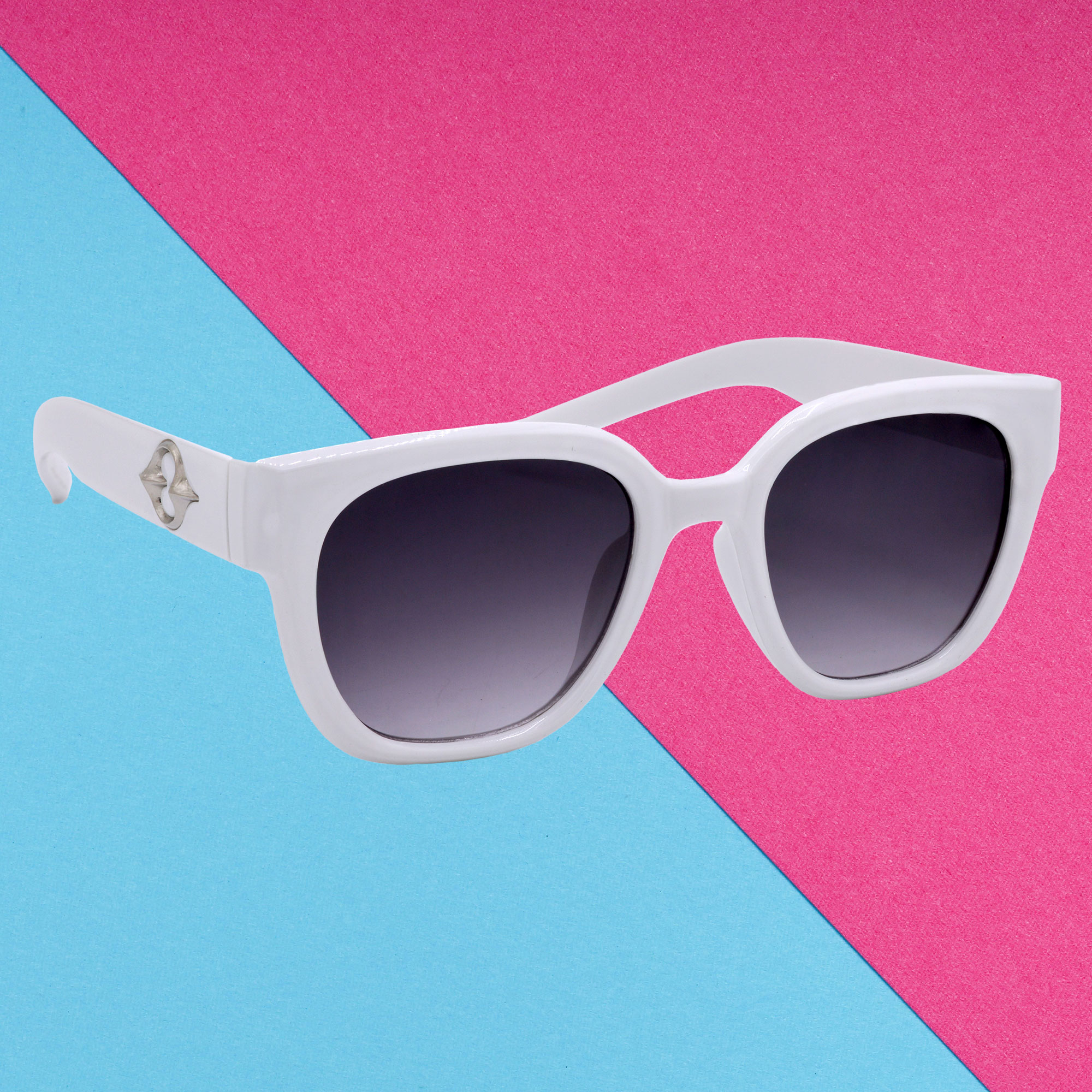Hrinkar Round Latest Sunglasses for Women White Frame HRS590-WT-GRY