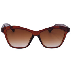 Brown Cat-Eye Sunglasses with Brown Gradient Lenses