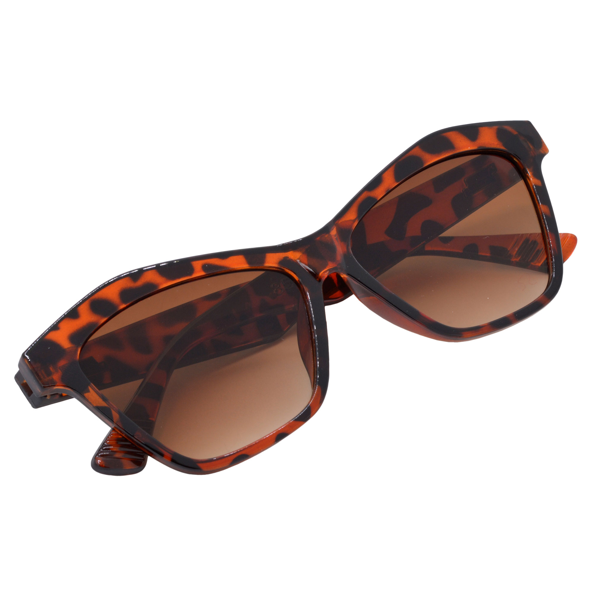 Lightweight Brown Cat-Eye Sunglasses for Women