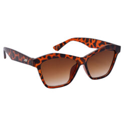 Hrinkar Clear Brown Gradient Cat-Eye Sunglasses