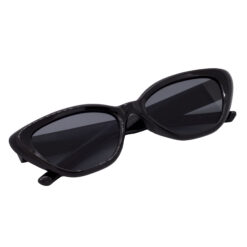 Lightweight Black Cat-Eye Sunglasses