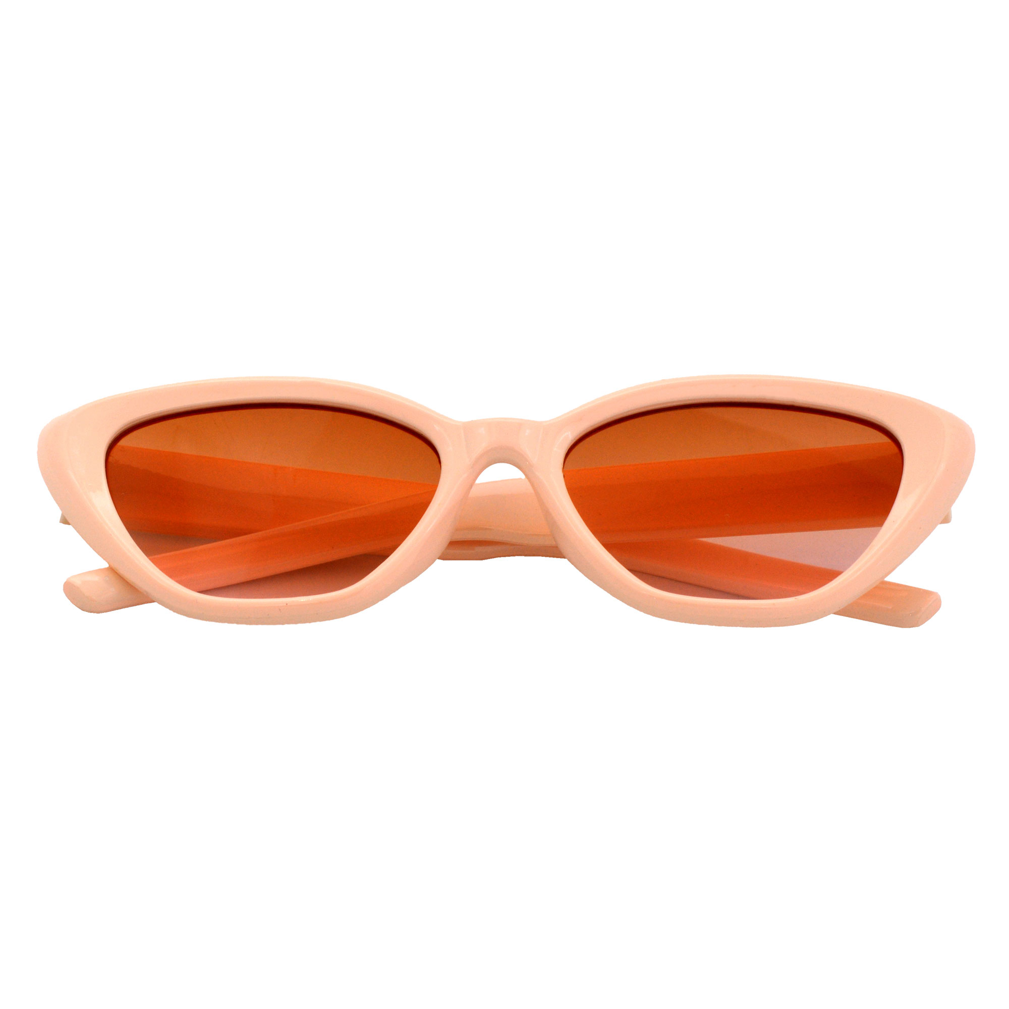 Stylish Peach Frame Cat-Eye Sunglasses