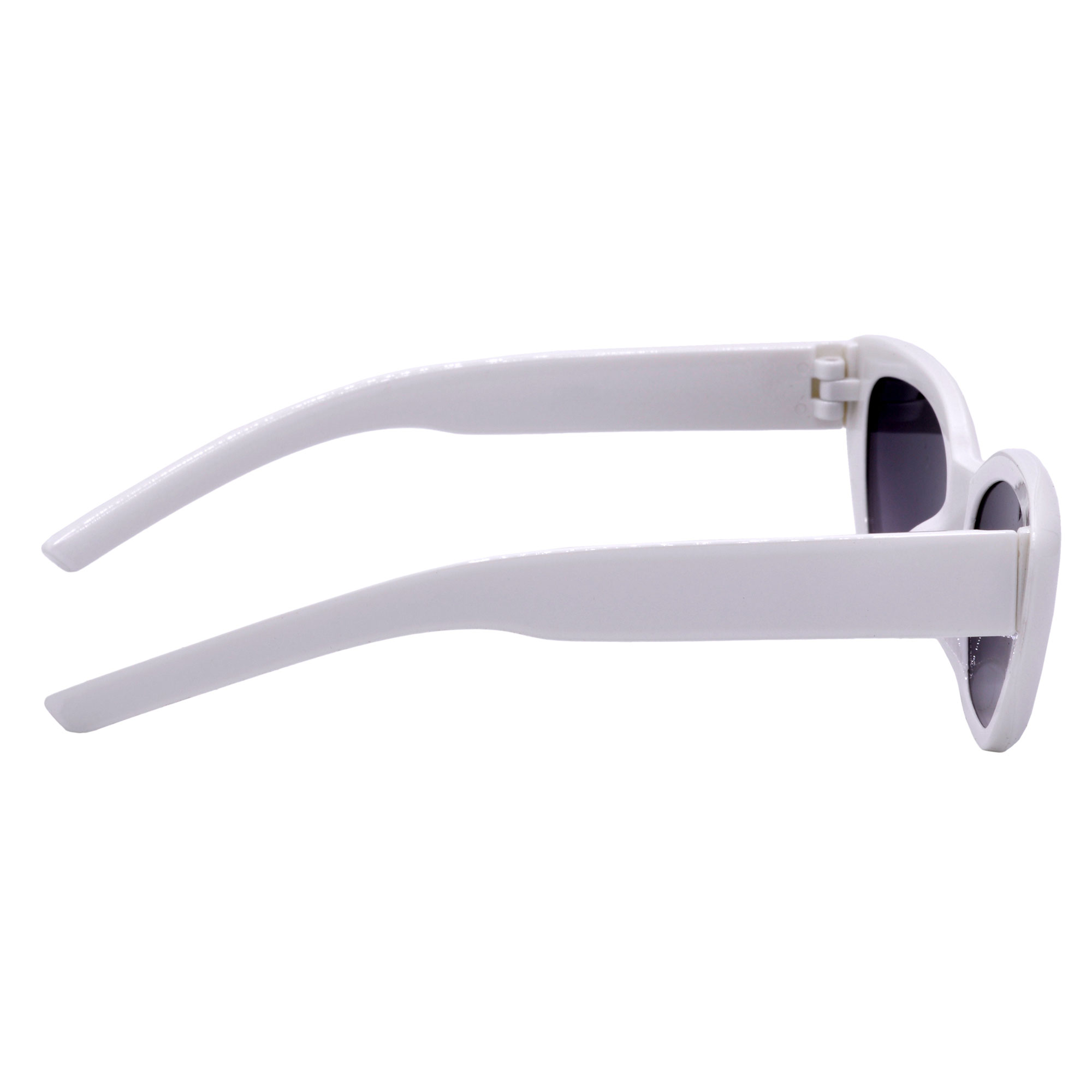 Hrinkar Clear, Grey Lens White Frame UV Protection Glasses For Women & Girls - HRS592-WT-GRY - Image 3