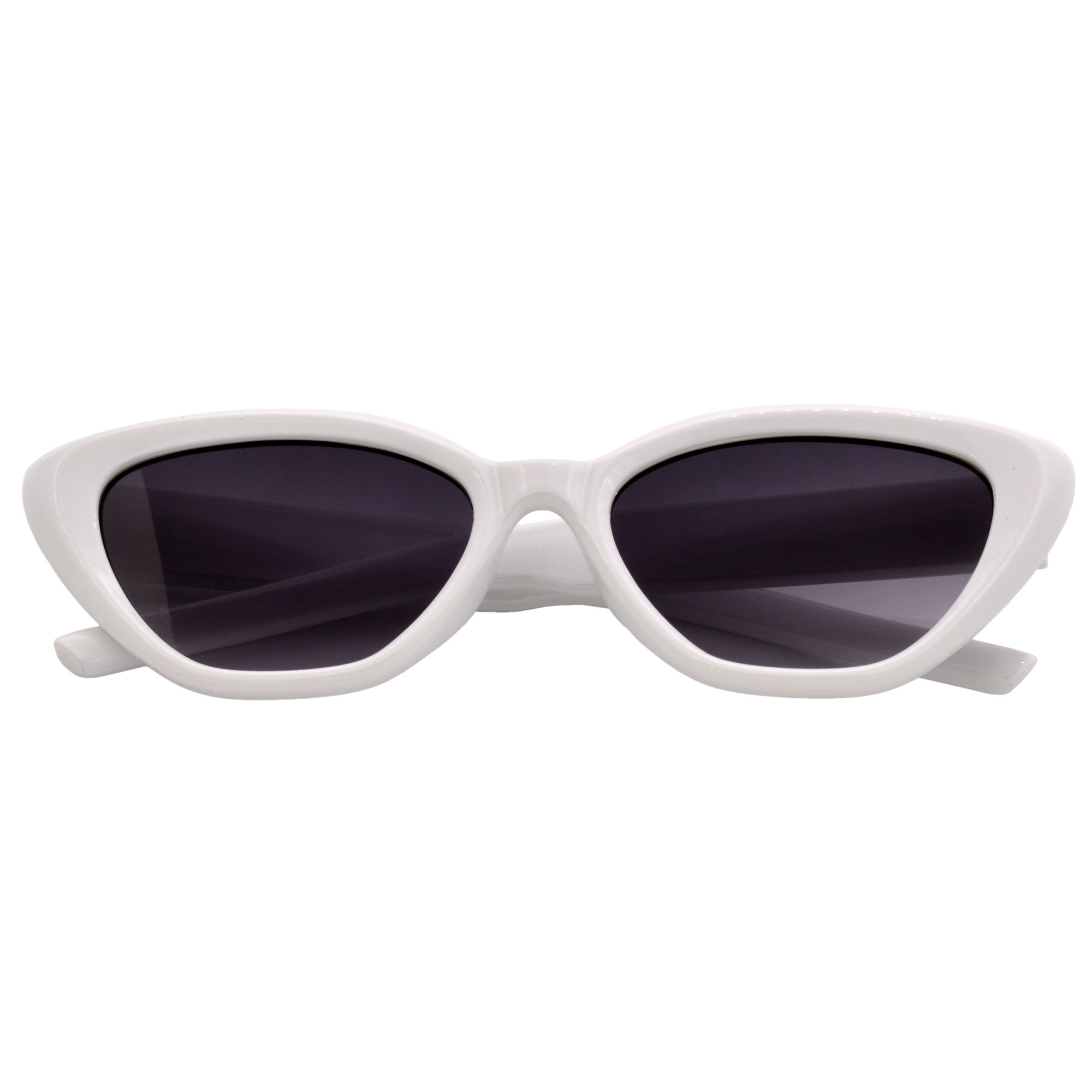 Stylish White Frame Cat-Eye Sunglasses