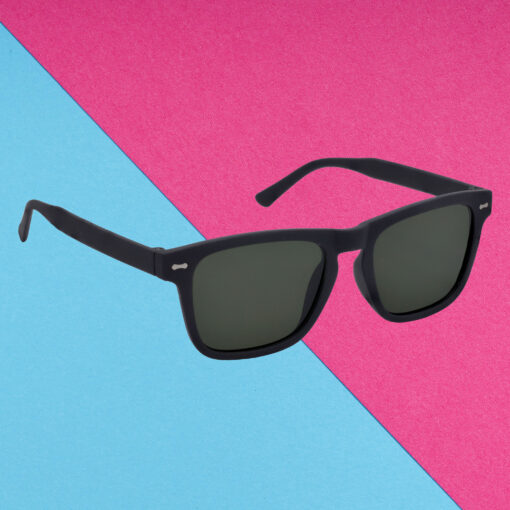 Hrinkar Green Lens Black Frame UV Protection Glasses For Women & Girls - HRS593-BK-GRN