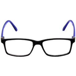Hrinkar Zero Power Anti-Glare and Blue Ray Cut Computer Glasses for Eye Protection from Laptop and Mobile Screen | Blue and Black | HBCT-FRM-BK-BU-11 - Image 3