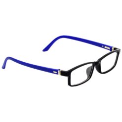 Hrinkar Zero Power Anti-Glare and Blue Ray Cut Computer Glasses for Eye Protection from Laptop and Mobile Screen | Blue and Black | HBCT-FRM-BK-BU-18 - Image 2
