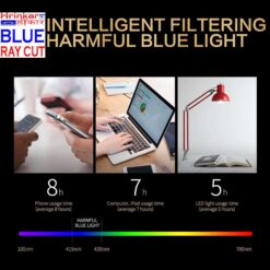 Hrinkar Zero Power Anti-Glare and Blue Ray Cut Computer Glasses for Eye Protection from Laptop and Mobile Screen | Brown and Black | HBCT-FRM-BK-BWN-14 - Image 5