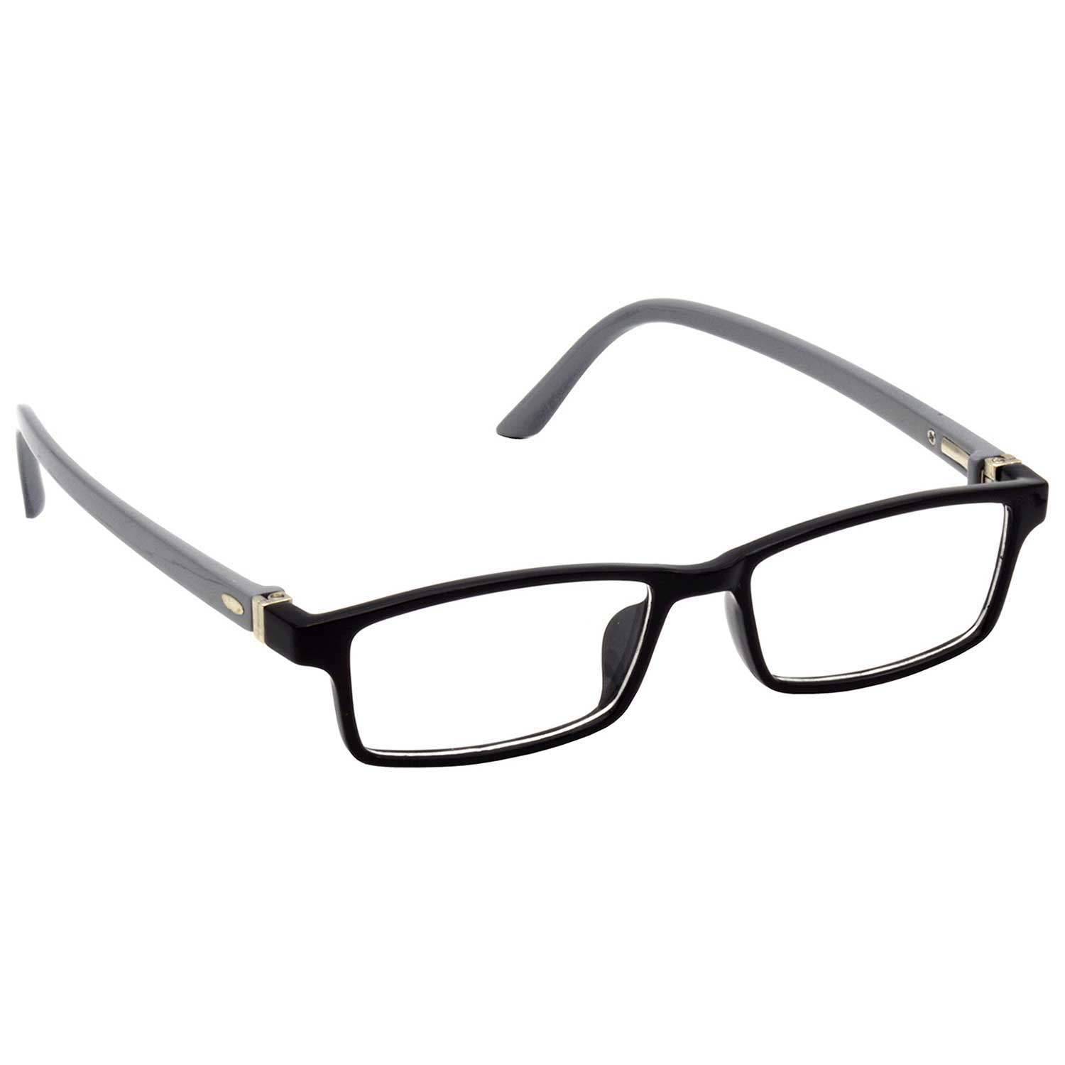 Kids Blue Light Blocking Glasses Black Grey Rectangle