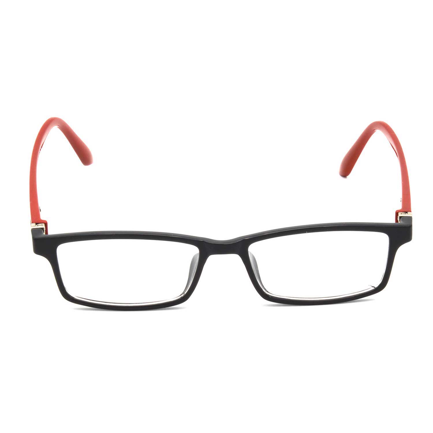 Hrinkar Zero Power Anti-Glare and Blue Ray Cut Computer Glasses for Eye Protection from Laptop and Mobile Screen | Red and Black | HBCT-FRM-BK-RD-12 - Image 3