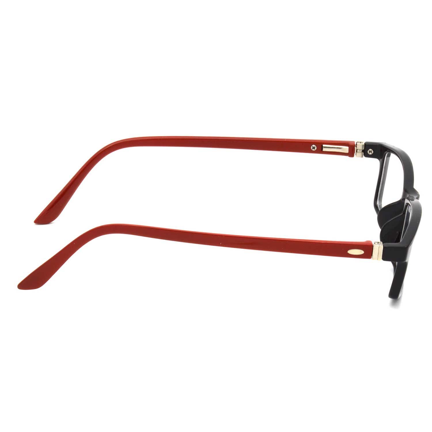 Hrinkar Zero Power Anti-Glare and Blue Ray Cut Computer Glasses for Eye Protection from Laptop and Mobile Screen | Red and Black | HBCT-FRM-BK-RD-12 - Image 4