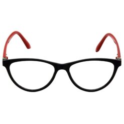 Hrinkar Zero Power Anti-Glare and Blue Ray Cut Computer Glasses for Eye Protection from Laptop and Mobile Screen | Red and Black | HBCT-FRM-BK-RD-13 - Image 3