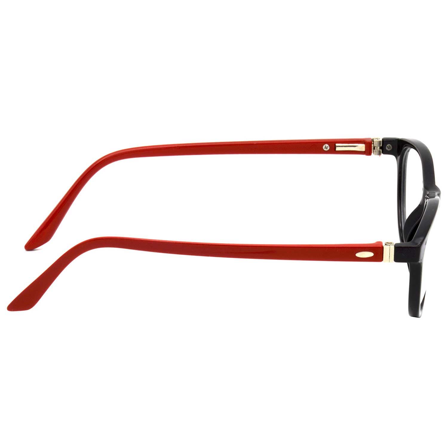 Hrinkar Zero Power Anti-Glare and Blue Ray Cut Computer Glasses for Eye Protection from Laptop and Mobile Screen | Red and Black | HBCT-FRM-BK-RD-13 - Image 4