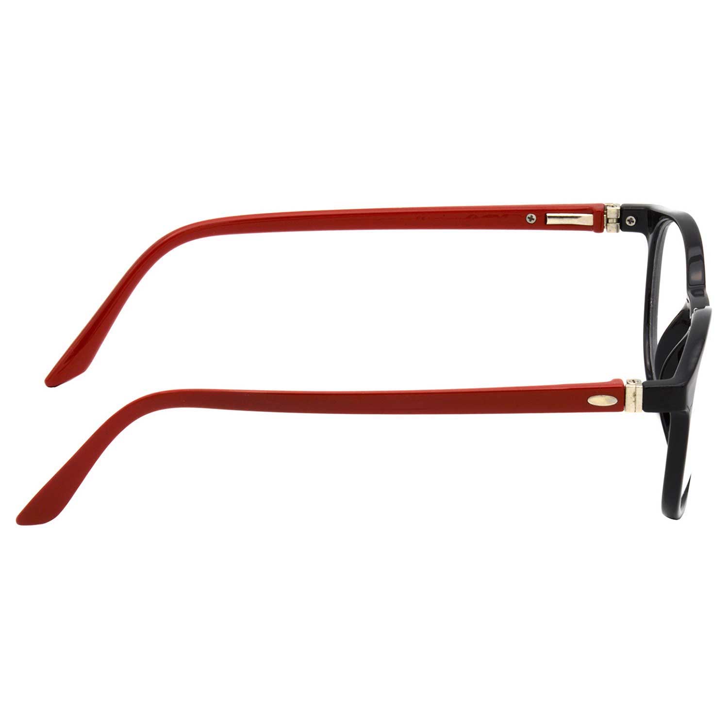 Hrinkar Zero Power Anti-Glare and Blue Ray Cut Computer Glasses for Eye Protection from Laptop and Mobile Screen | Red and Black | HBCT-FRM-BK-RD-14 - Image 4