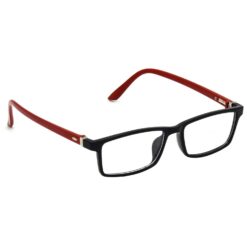 Hrinkar Zero Power Anti-Glare and Blue Ray Cut Computer Glasses for Eye Protection from Laptop and Mobile Screen | Red and Black | HBCT-FRM-BK-RD-15 - Image 2
