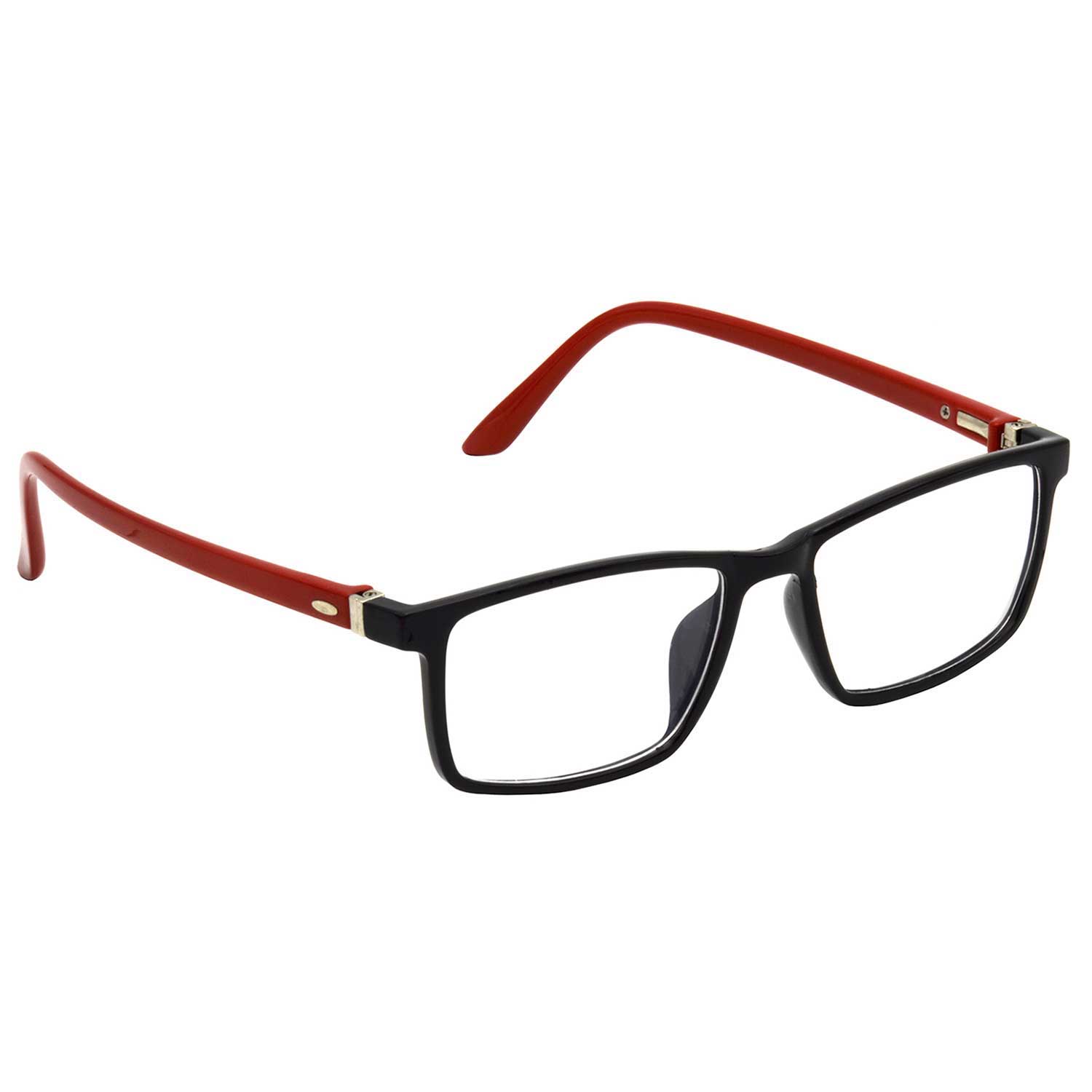 Hrinkar Zero Power Anti-Glare and Blue Ray Cut Computer Glasses for Eye Protection from Laptop and Mobile Screen | Red and Black | HBCT-FRM-BK-RD-16 - Image 2