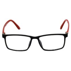 Hrinkar Zero Power Anti-Glare and Blue Ray Cut Computer Glasses for Eye Protection from Laptop and Mobile Screen | Red and Black | HBCT-FRM-BK-RD-16 - Image 3