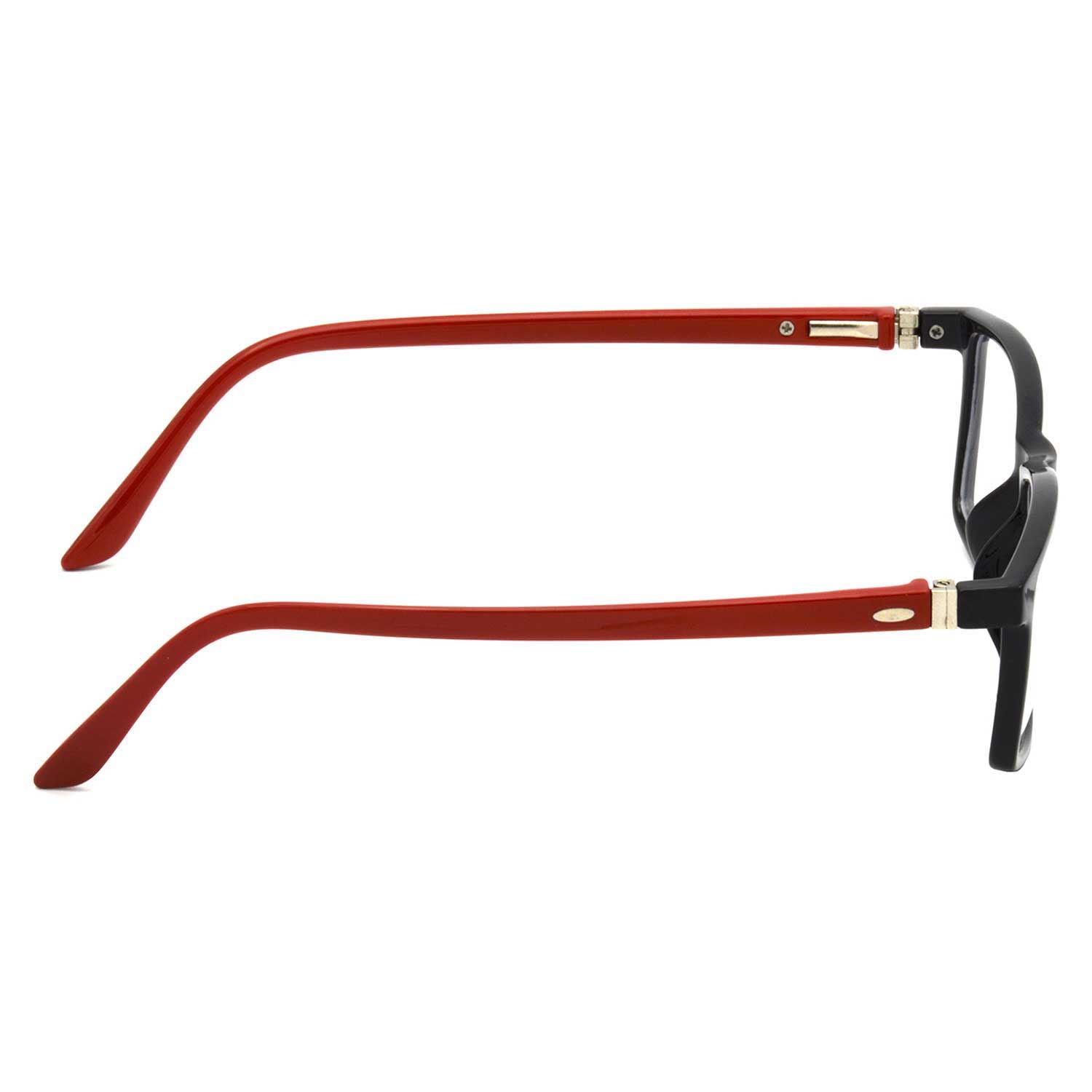 Hrinkar Zero Power Anti-Glare and Blue Ray Cut Computer Glasses for Eye Protection from Laptop and Mobile Screen | Red and Black | HBCT-FRM-BK-RD-16 - Image 4