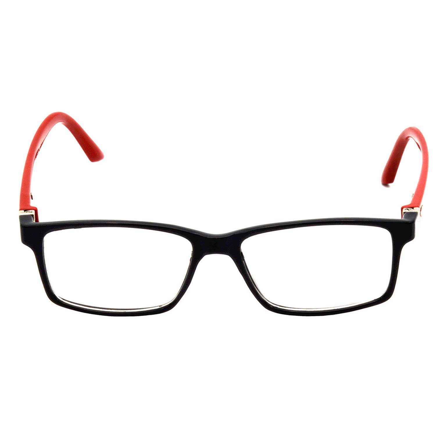 Hrinkar Zero Power Anti-Glare and Blue Ray Cut Computer Glasses for Eye Protection from Laptop and Mobile Screen | Black and Red | HBCT-FRM-BK-RD-17 - Image 3