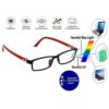 Hrinkar Zero Power Anti-Glare and Blue Ray Cut Computer Glasses for Eye Protection from Laptop and Mobile Screen | Red and Black | HBCT-FRM-BK-RD-18
