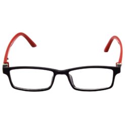 Hrinkar Zero Power Anti-Glare and Blue Ray Cut Computer Glasses for Eye Protection from Laptop and Mobile Screen | Red and Black | HBCT-FRM-BK-RD-18 - Image 3