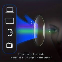 Hrinkar Photochromic Progressive Multifocal Reading Glasses Blue Light Blocking Women and Men +1.00 to +3.00 Multifocus Computer Readers with Spring Hinge | Day and Night Photo Grey Glasses | Black and Red | HRPR-PG15-BK-RD-100 | HRPR-PG15-BK-RD - Image 5