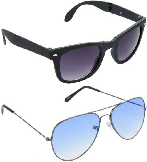 Air Strike Grey Lens Grey Frame Rectangular Stylish For Sunglasses Men Women Boys Girls