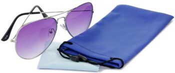 Air Strike Violet Lens Silver Frame Pilot Stylish For Sunglasses Men Women Boys Girls - extra 4