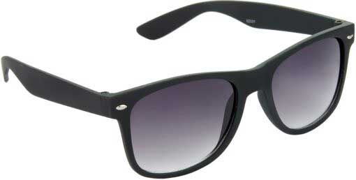 Air Strike Grey Lens Black Frame Rectangular Stylish Sunglasses For Men Women Boys Girls - extra
