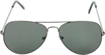 Air Strike Green Lens Gray Frame Pilot Stylish For Sunglasses Men Women Boys Girls - extra