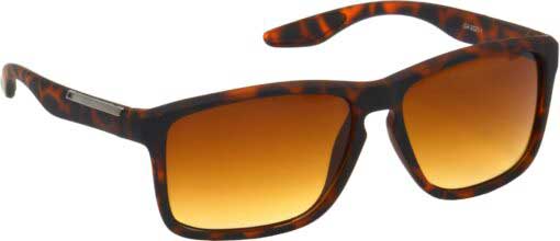 Air Strike Clear Lens Brown Frame Retro Square Sunglass Stylish For Sunglasses Men Women Boys Girls