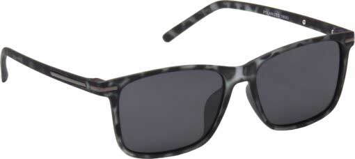 Air Strike Clear Lens Grey Frame Retro Square Sunglass Stylish Polarized Sunglasses For Women & Girls